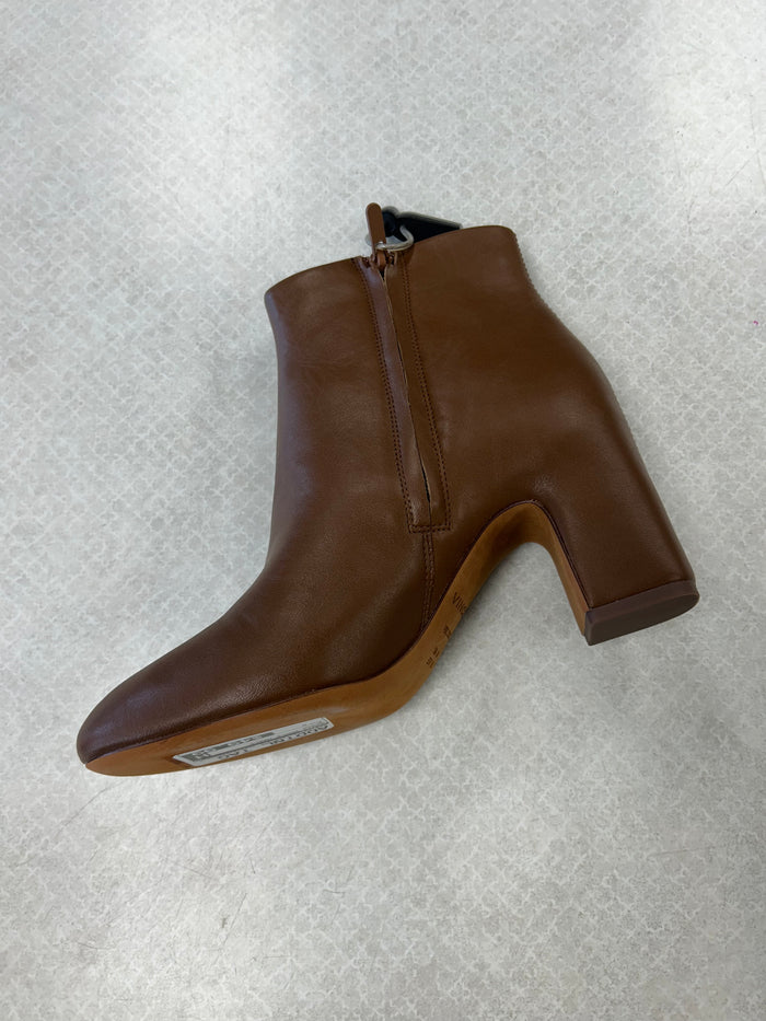 Boots Ankle Heels By Vince In Brown, Size: 8