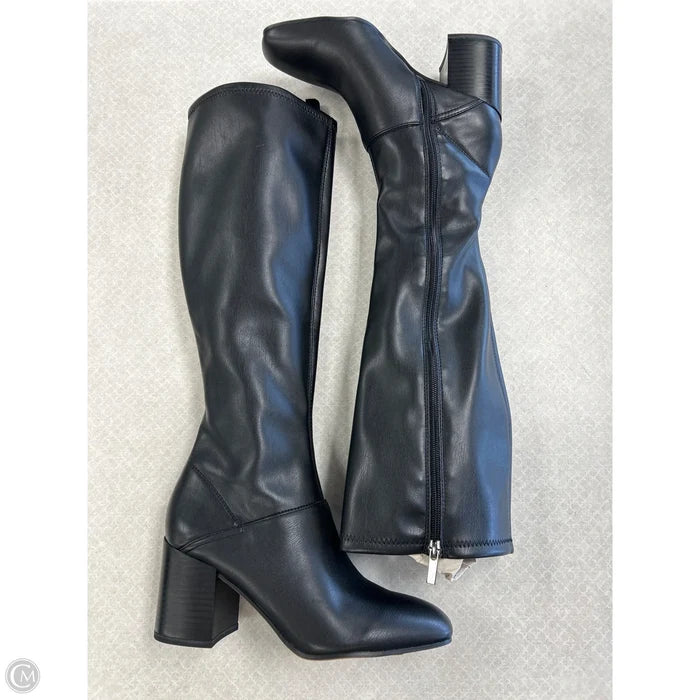 Boots Knee Heels By Franco Sarto In Black, Size: 7