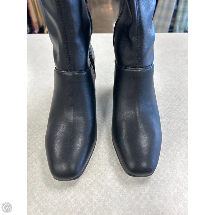 Boots Knee Heels By Franco Sarto In Black, Size: 7