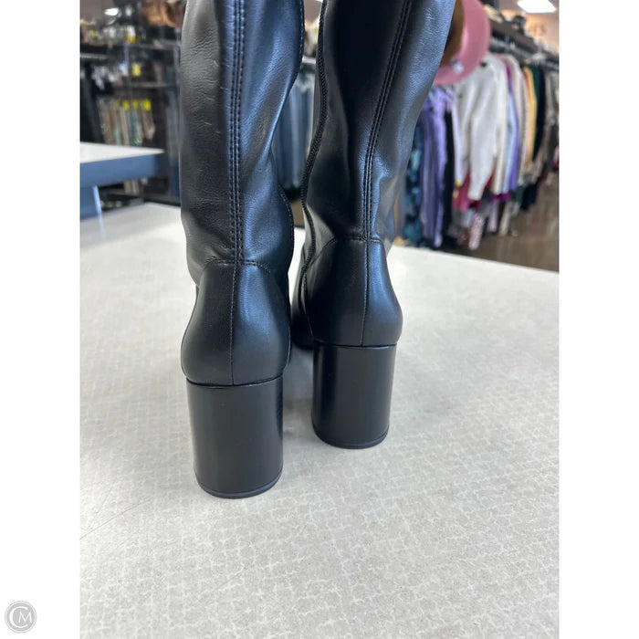Boots Knee Heels By Franco Sarto In Black, Size: 7