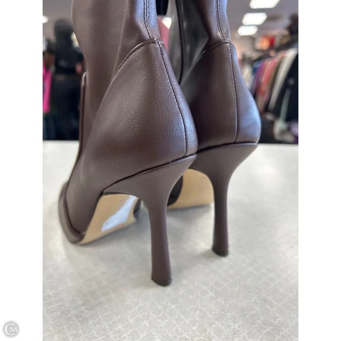 Boots Knee Heels By Gianni Bini In Brown, Size: 7