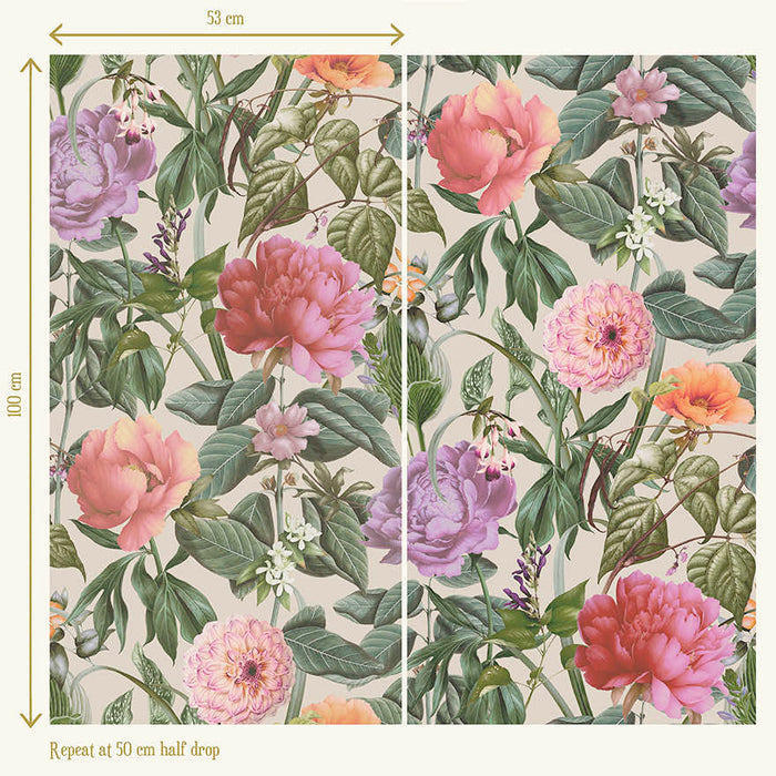 Botanicus Large Blossoms Wallpaper – Cream