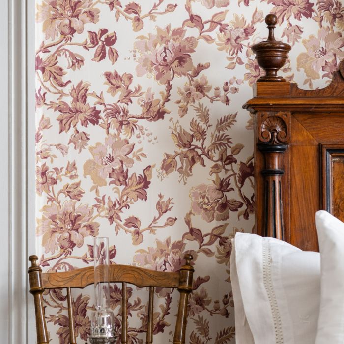 Brita Leaves Wallpaper - Pink
