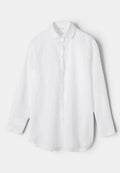 Front-facing product photo of Zimmerli Button Front Shirt Long Sleeve in white on a clean background, showing full shirt silhouette and button-front design.