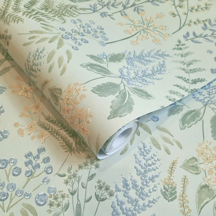 Calvert Meadows Wallpaper - Blue