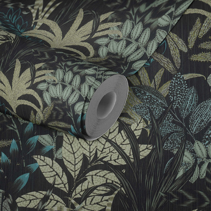Capetown Jungle Wallpaper -Green/Black