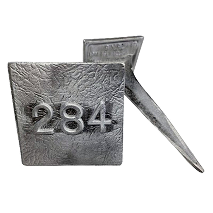 Cast aluminum lot markers-5" square cemetery supplies from lynch supply