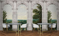 Castello Arches  - Green - Custom Sized Wallpaper Mural (per m2)