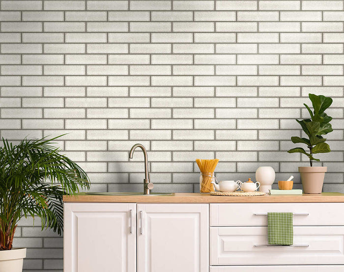 Celadon – Gloss Tile Wallpaper – Dove