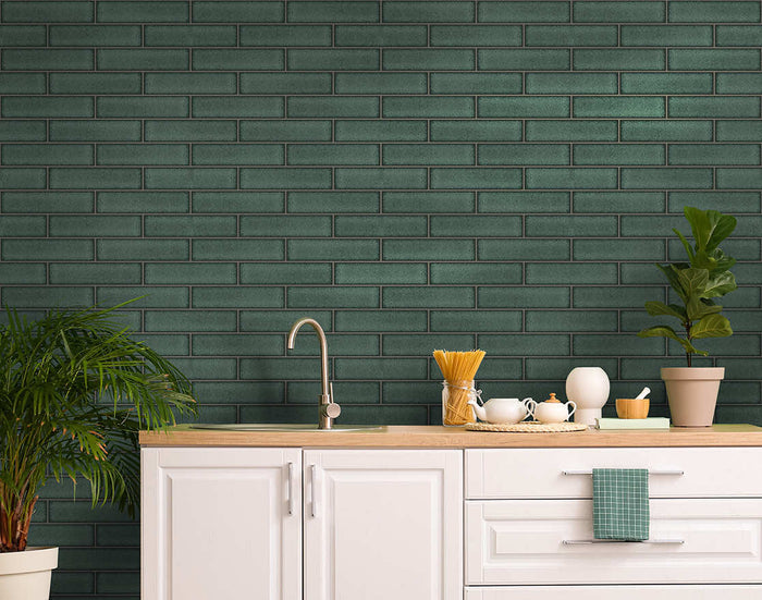 Celadon – Gloss Tile Wallpaper – Green