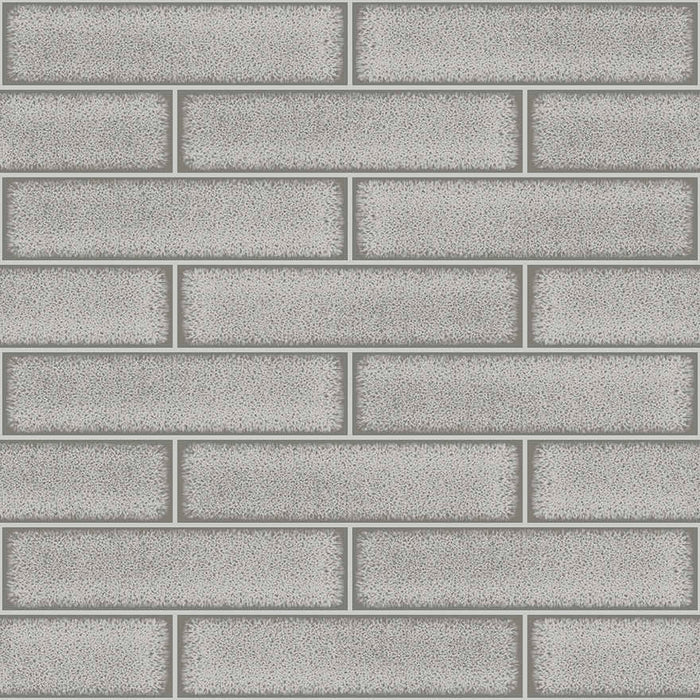 Celadon – Gloss Tile Wallpaper – Grey