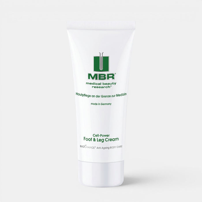 Shop Rescue Spa MBR Cell-Power Foot & Leg Cream in a white 100mL tube for soothing and moisturizing tired legs.