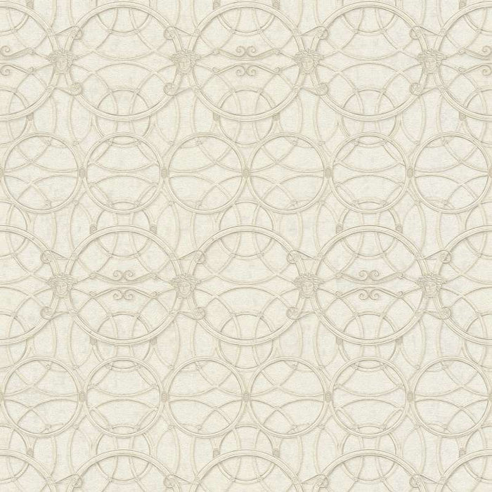 Versace Chain Wallpaper - Creme/Gold/White