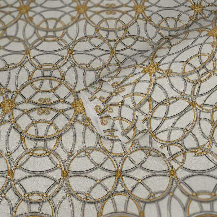 Versace Chain Wallpaper - Gold/Silver/Grey/White