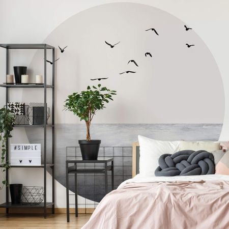 Circular Open Sea Scape Mural