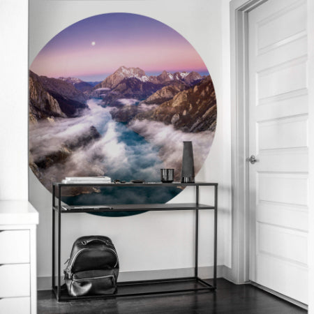 Circular Over the Mountains Mural