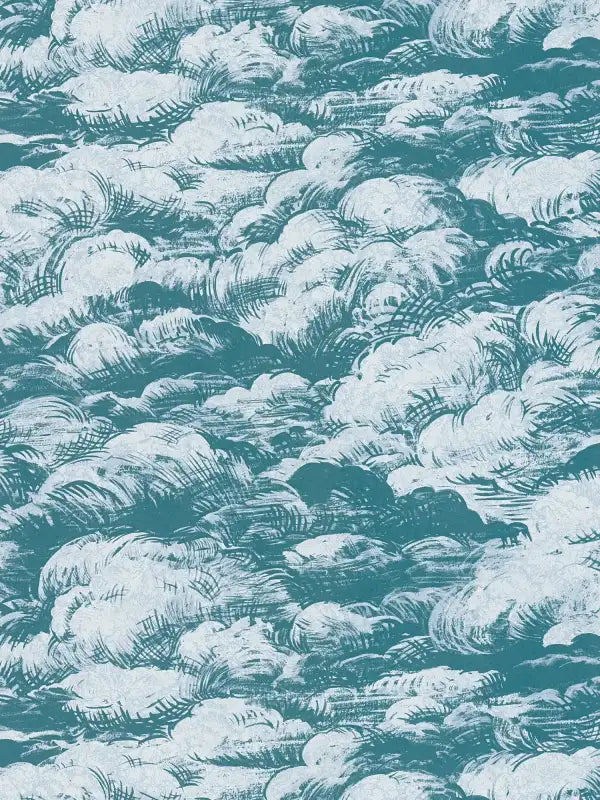 Cloudy Cloud Wallpaper - Blue
