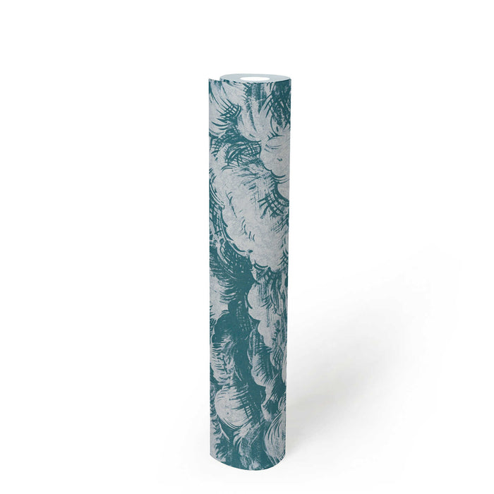 Cloudy Cloud Wallpaper - Blue