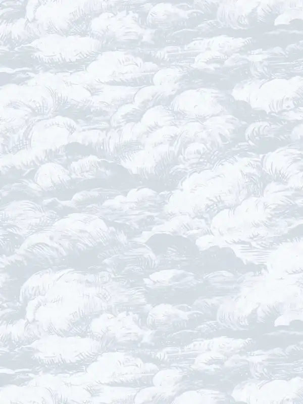 Cloudy Cloud Wallpaper - White