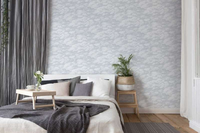 Cloudy Cloud Wallpaper - White