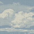 Cloudy Day  - Blue - Custom Sized Wallpaper Mural (per m2)