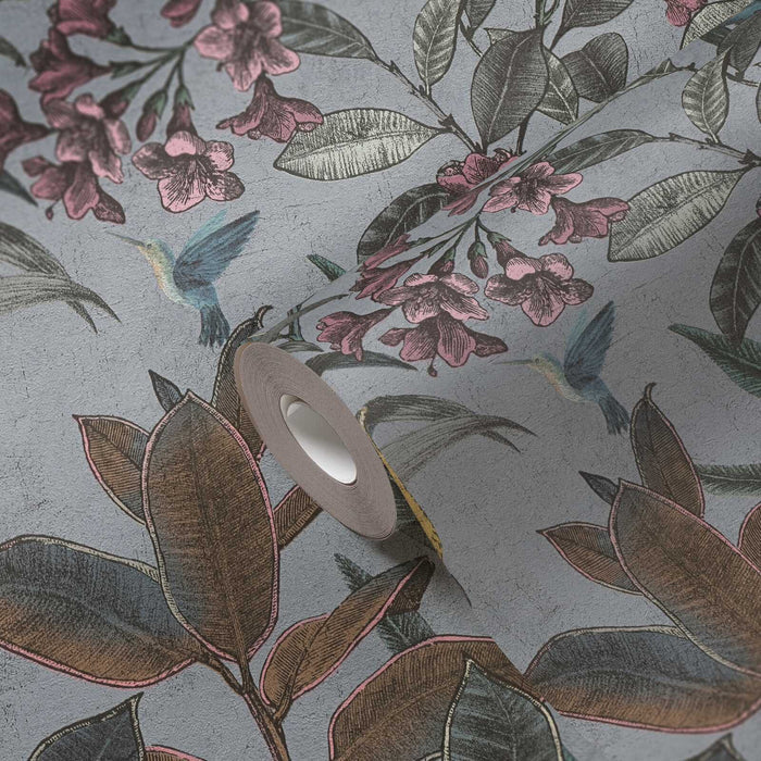 Cockatoo Jungle Wallpaper - Blue