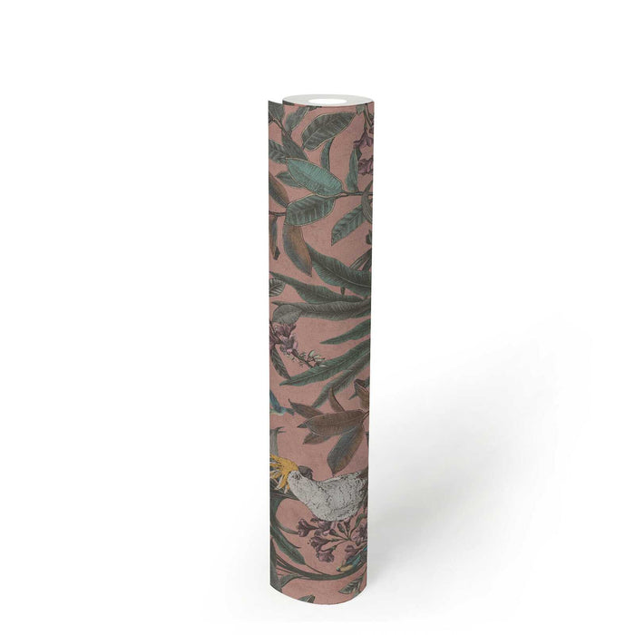 Cockatoo Jungle Wallpaper - Pink