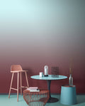 Colour Studio Ombre  - Blue/Red - Custom Sized Wallpaper Mural (per m2)