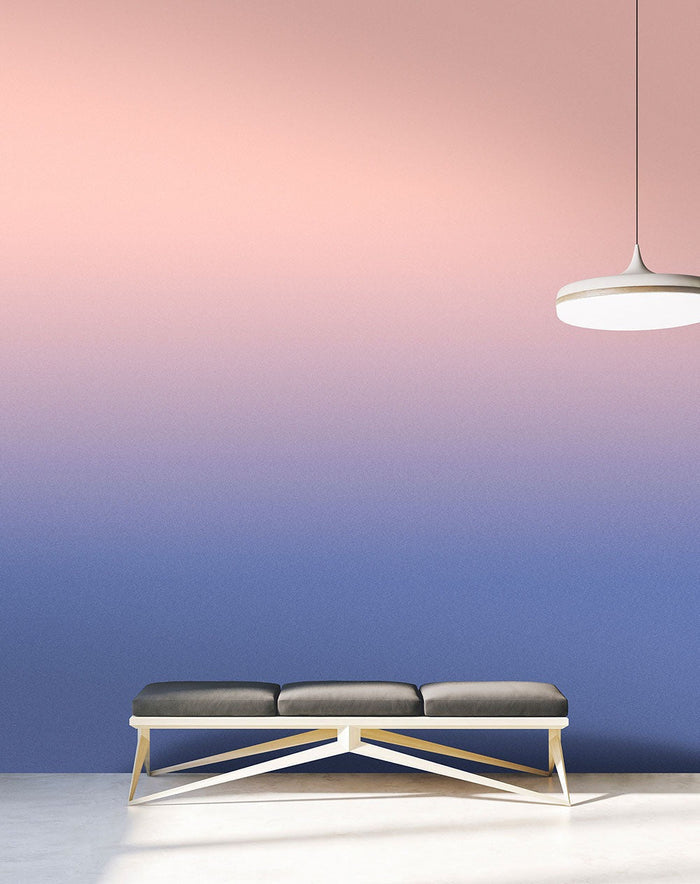 Colour Studio Ombre  - Pink/Purple - Custom Sized Wallpaper Mural (per m2)