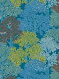 Colourful Forest Trees Wallpaper - Blue