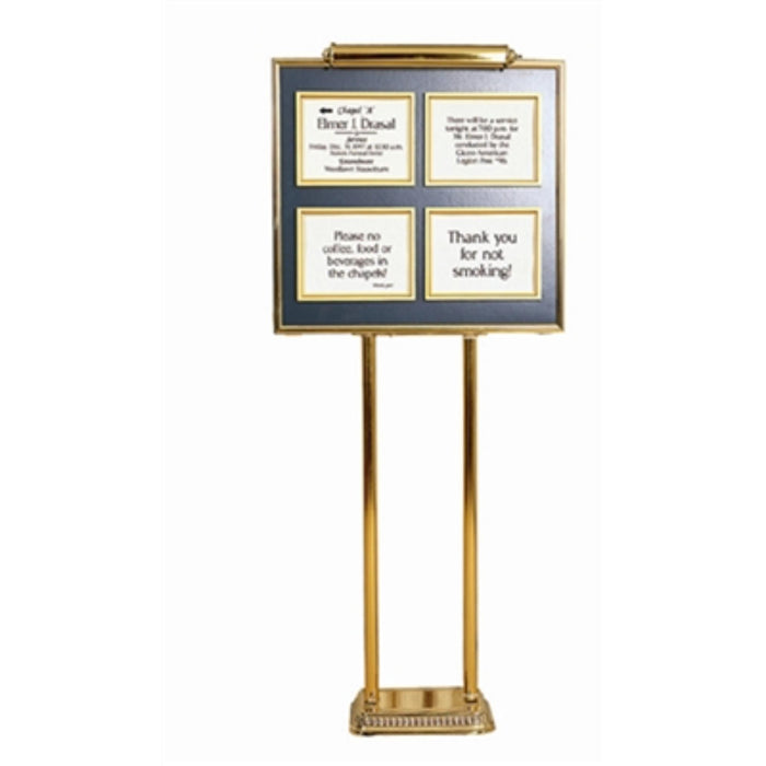 Comp-directory four panel system used in funeral service operations, from lynch supply