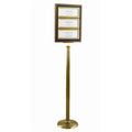 Comp-directory single pedestal with 3 panel system used in funeral service operations, from lynch supply