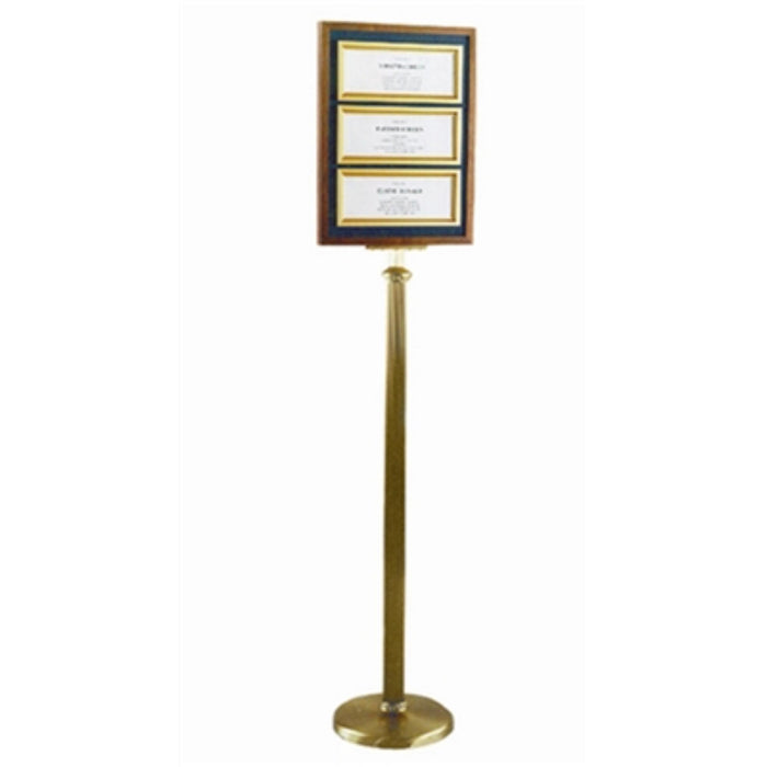 Comp-directory single pedestal with 3 panel system used in funeral service operations, from lynch supply