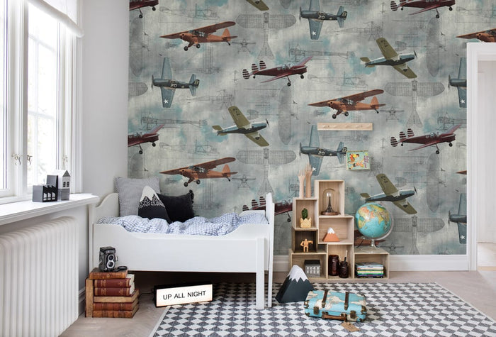 Concrete Aero - Custom Sized Wallpaper Mural (per m2)