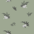 Contempler Fox Wallpaper - Sage