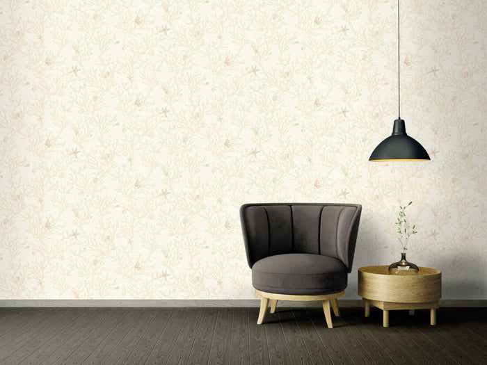 Versace Coral Branches Wallpaper - Cream - Discontinuing