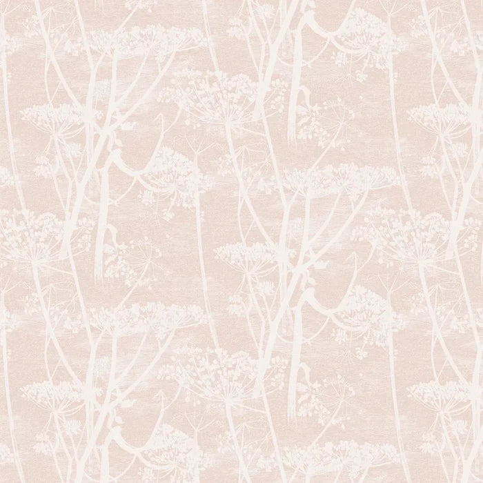 Cow Parsley Wallpaper - Ballet Slipper Pink