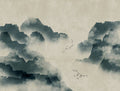 Craggy Mountains Trees - Custom Sized Wallpaper Mural (per m2)