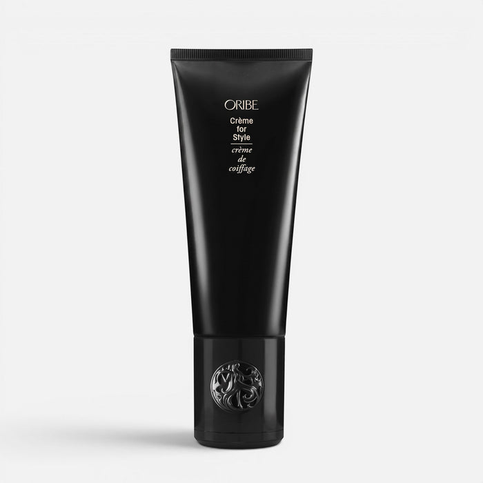 Shop Rescue Spa Oribe Creme for Style hair styling cream in a sleek black squeeze tube with decorative cap.