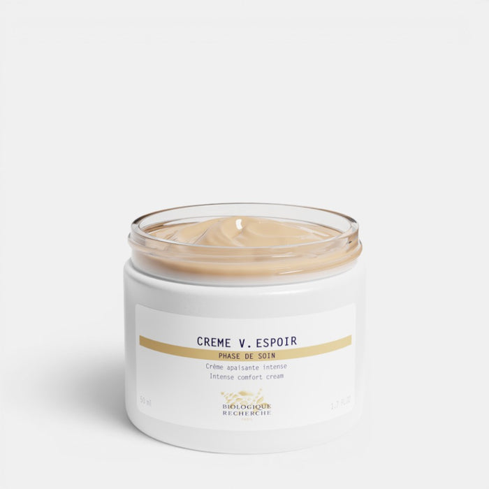 Shop Rescue Spa Creme V. Espoir anti-redness face cream in a 50ml white jar with rich lipid-based formula