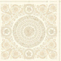 Versace Crown Moulding Wallpaper - Beige/Silver/Creme