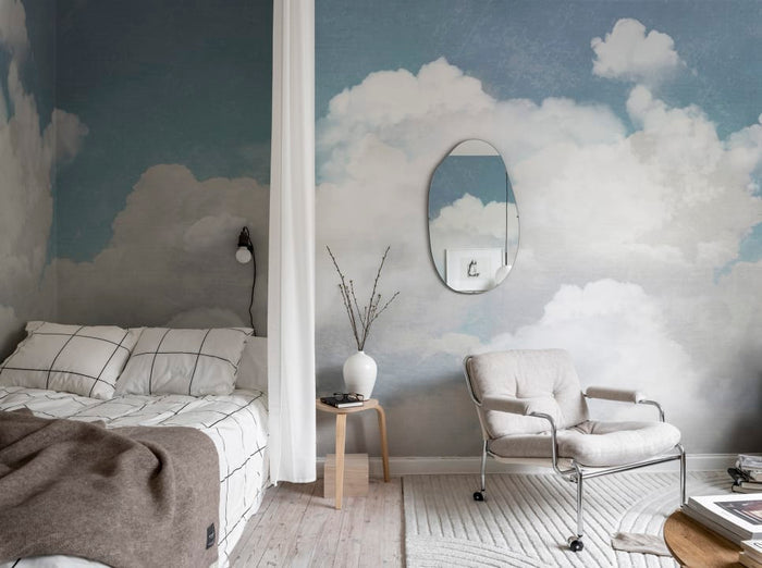 Cuddle Clouds - Custom Sized Wallpaper Mural (per m2)