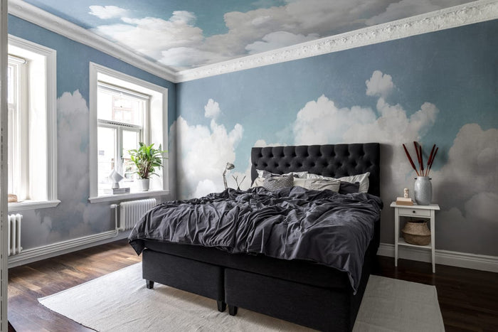 Cuddle Clouds - Custom Sized Wallpaper Mural (per m2)