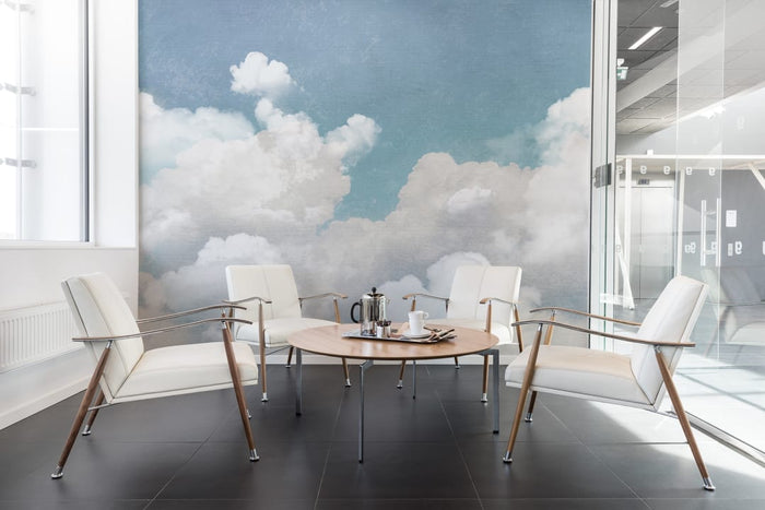 Cuddle Clouds - Custom Sized Wallpaper Mural (per m2)