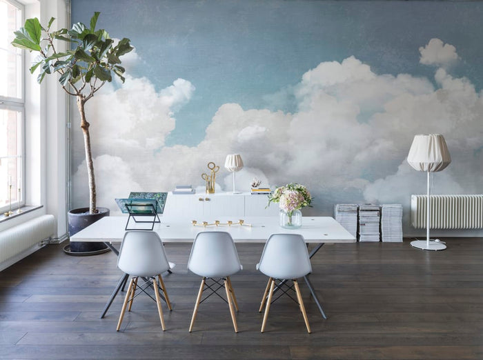 Cuddle Clouds - Custom Sized Wallpaper Mural (per m2)