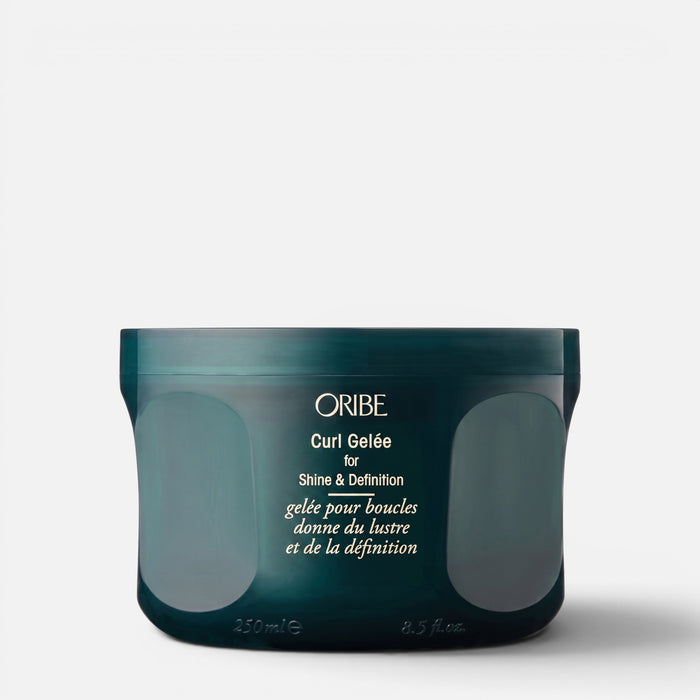 Shop Rescue Spa Oribe Curl Gelee for Shine & Definition in a dark green 250ml jar for defined, shiny curls.