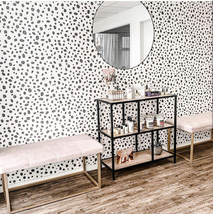 Dalmatian Spots Wallpaper - 2 Colours NZ-Wallpaper