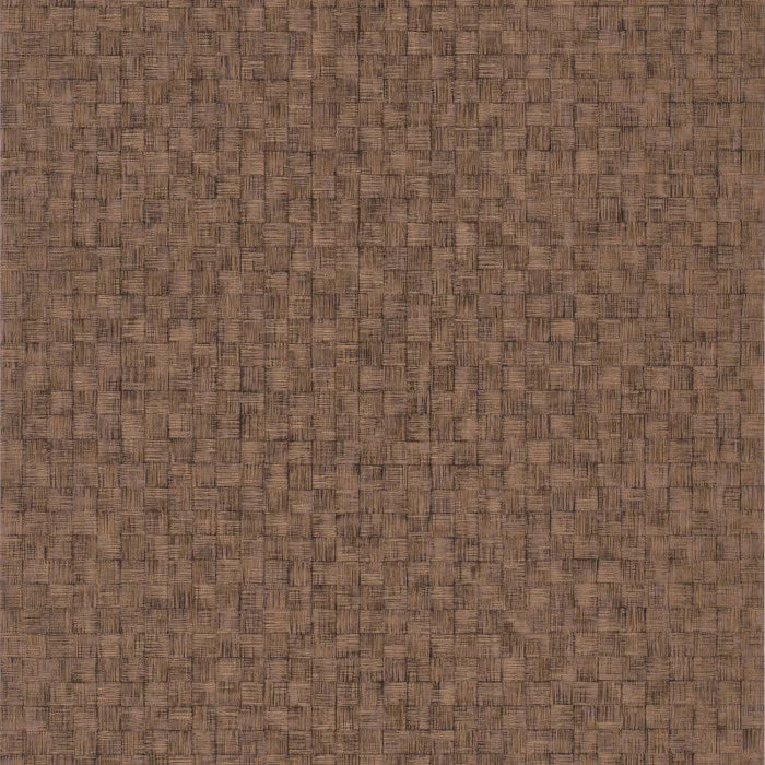 Damier Vinyl Big Weave Wallpaper  - Darker Natural