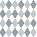 Danser Harlequin Wallpaper - Aquamarine & Powder Blue