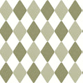 Danser Harlequin Wallpaper - Spring Green & Basil